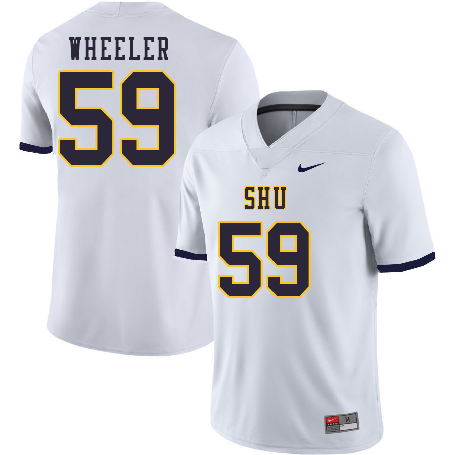 Men-Youth #59 Tyson Wheeler Siena Heights Saints 2023 College Football Jerseys Stitched-White